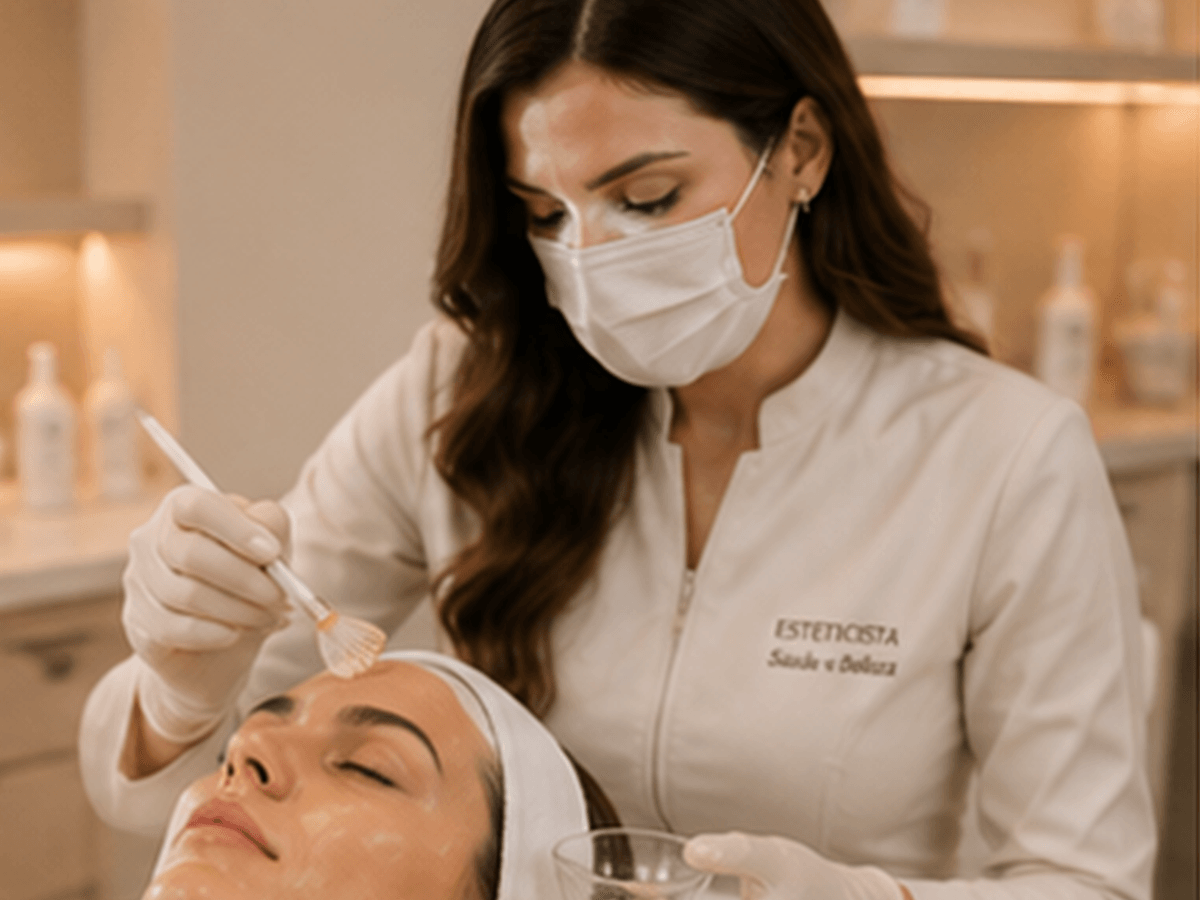 Profissional da Alexandra Silva atendendo uma cliente